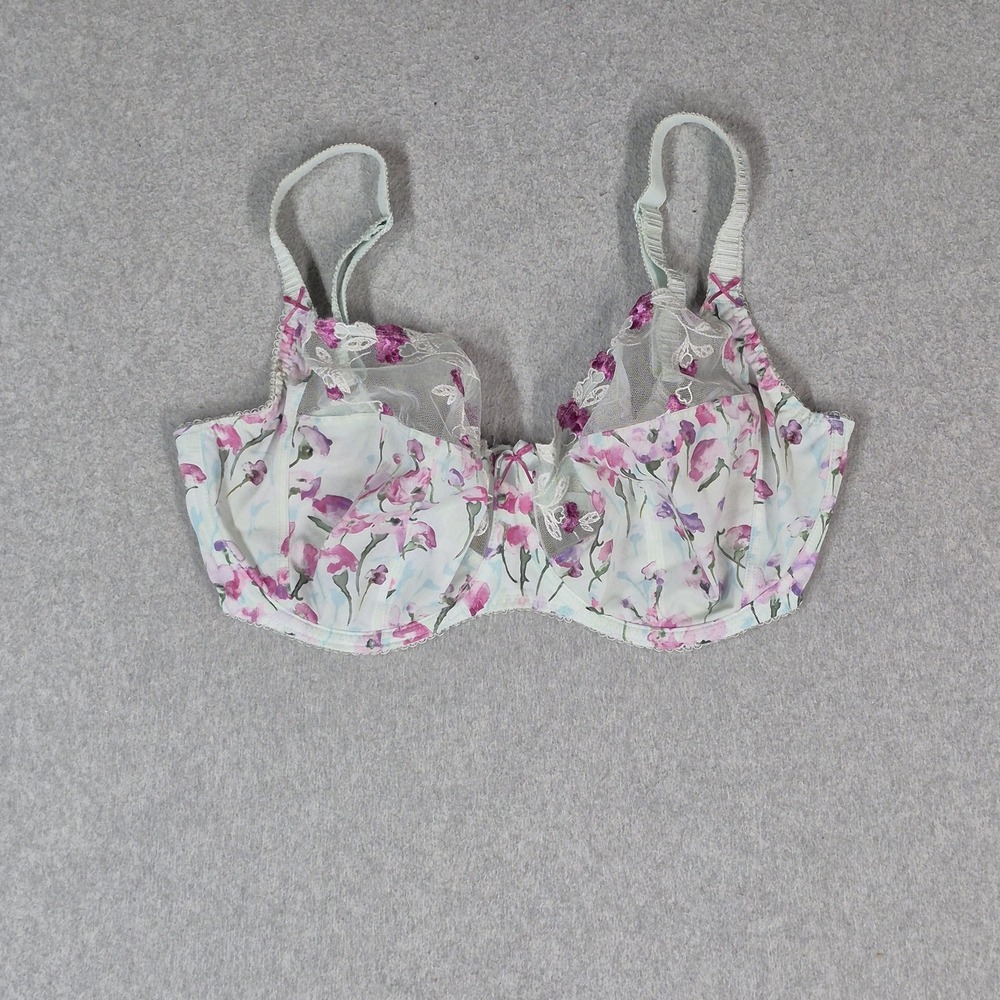 Fantasie Women Bra 34I White Floral FL9142INT Balconette Underwired Lace
